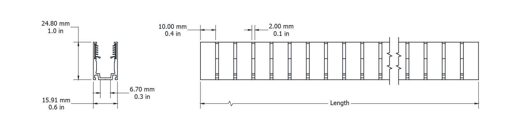Drawing Image for Ultimo Neon Maxi Flexible Grip Profile