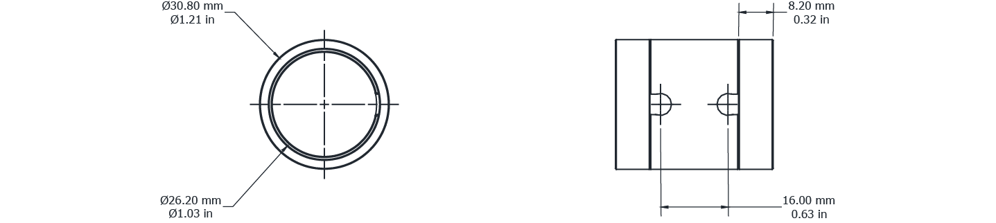 Drawing Image for Ultimo Neon Radius 25 Splicable Kit 