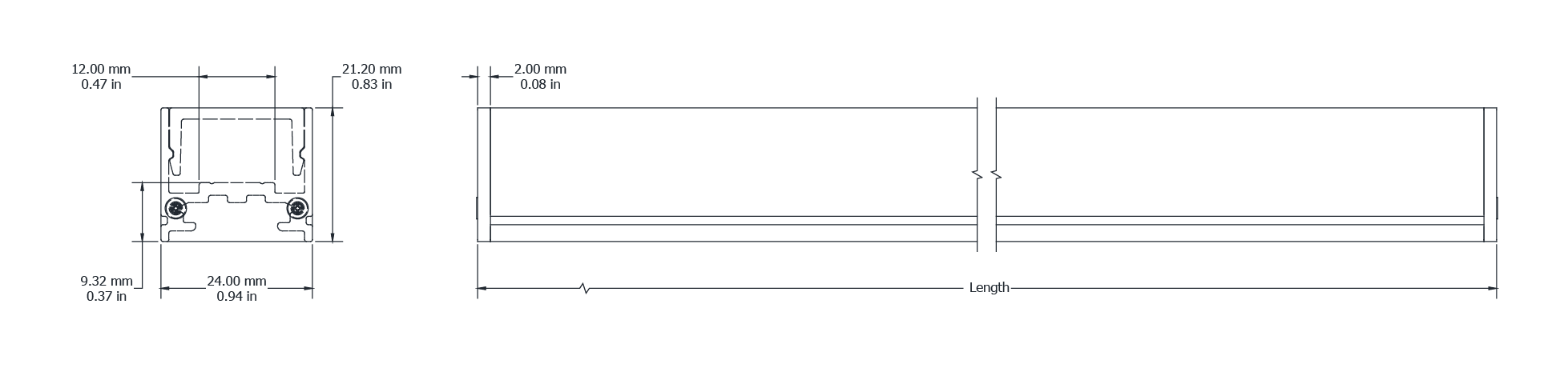 Drawing Image for Flex Profile Surface 2421