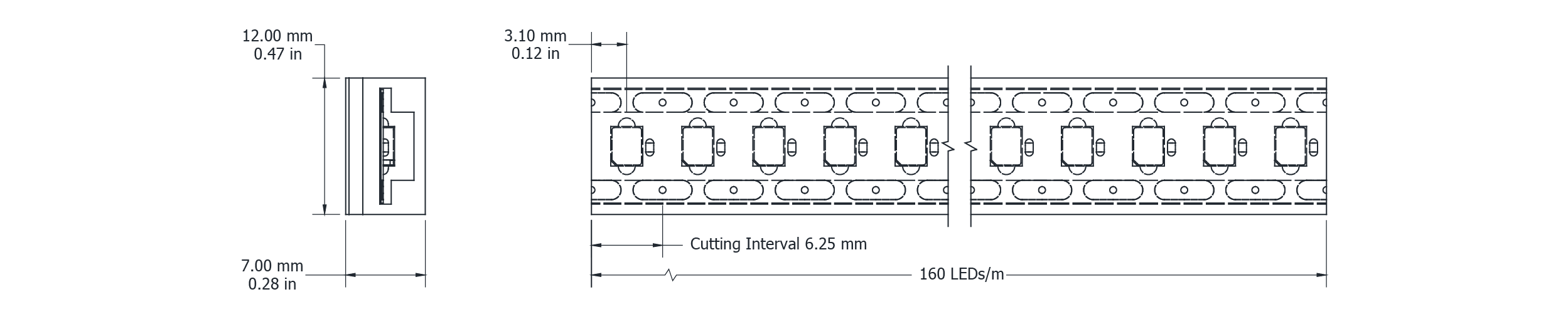 Drawing Image for Eco Flex Solo 160 IP67