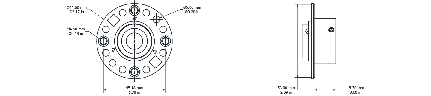 Drawing Image for Ultimo Neon Radius 18 Drywall Mounting Kit 