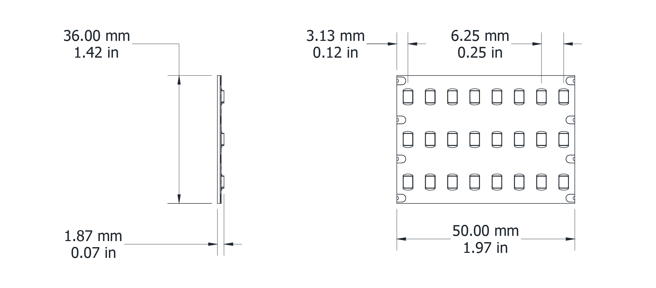Drawing Image for Triple Line 160 IP54