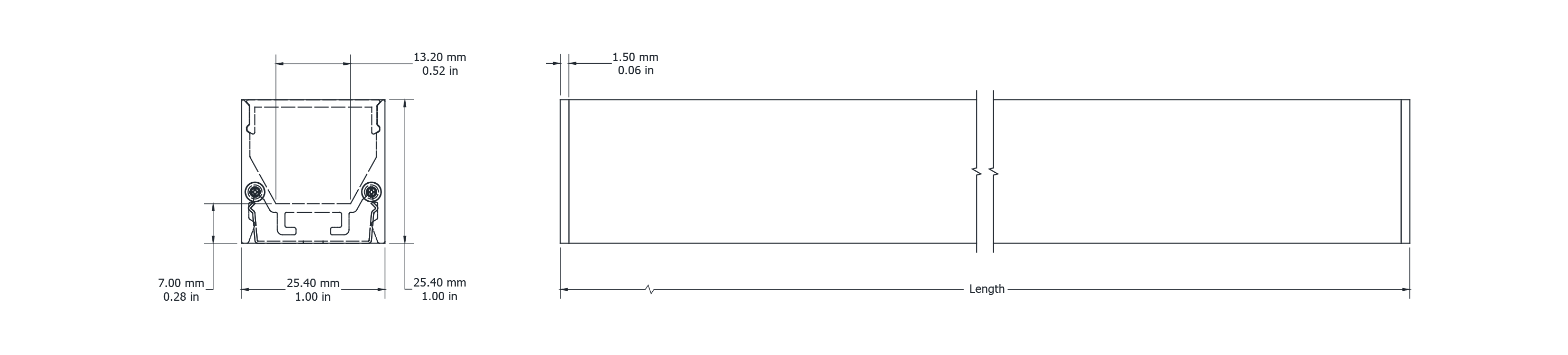 Drawing Image for Flex Profile Surface 2525