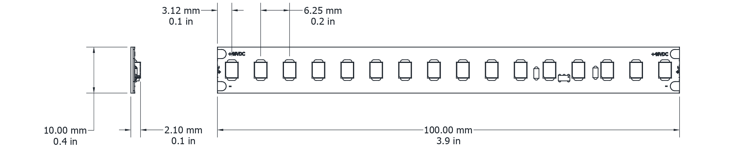 Drawing Image for Lumen Line Long Run 160 IP54
