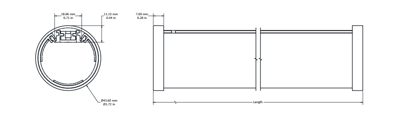 Drawing Image for Flex Profile Surface D40