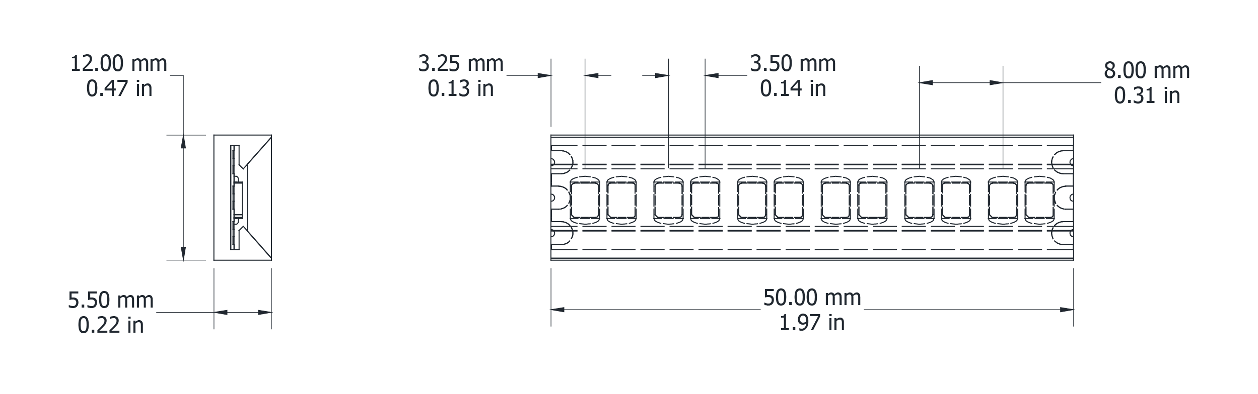 Drawing Image for Lumen Line Dynamic White 120 IP67