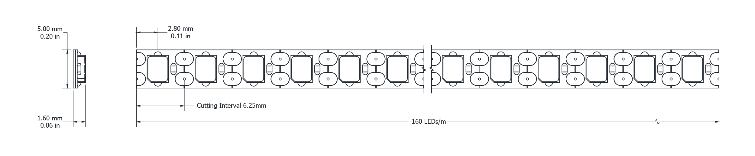 Drawing Image for Nano Flex Solo 160 IP54