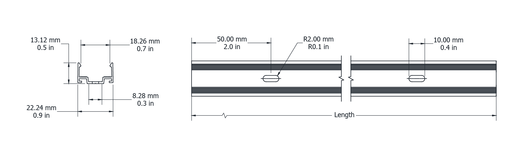 Drawing Image for Ultimo Neon 16 Tri View Profile