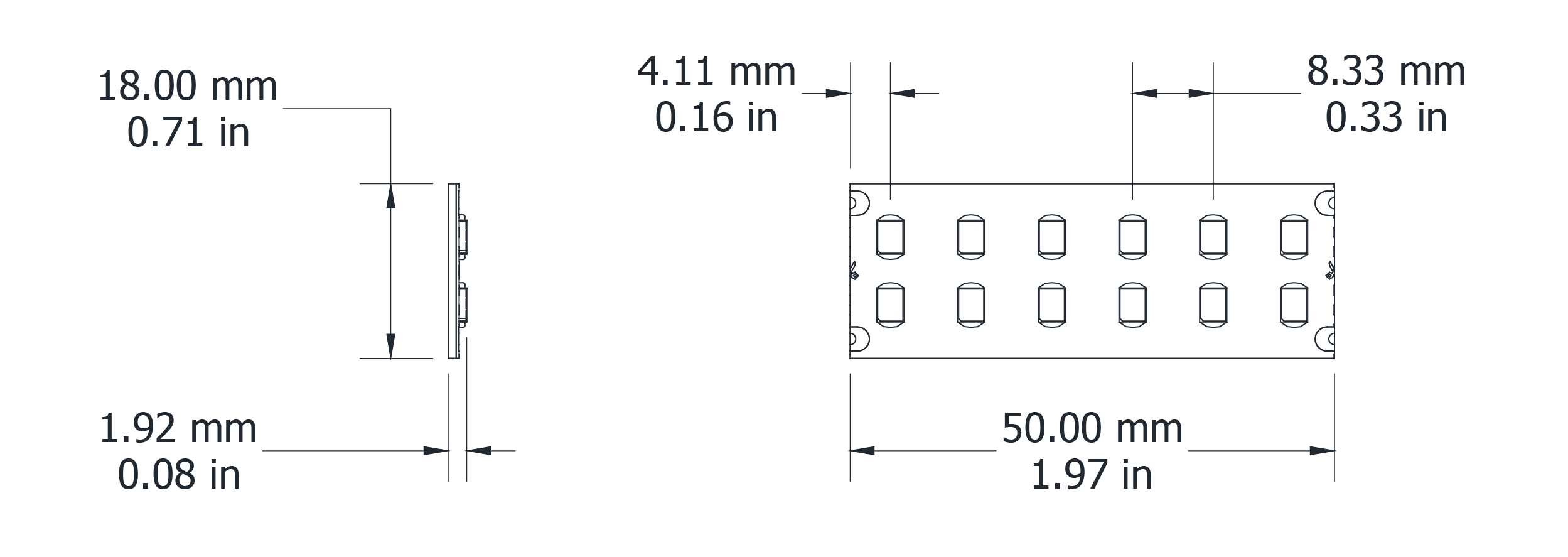Drawing Image for Double Line 120 IP54