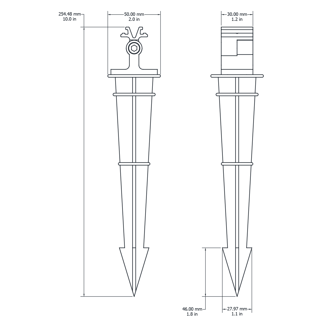 Drawing Image for Element 40 Spike Bracket