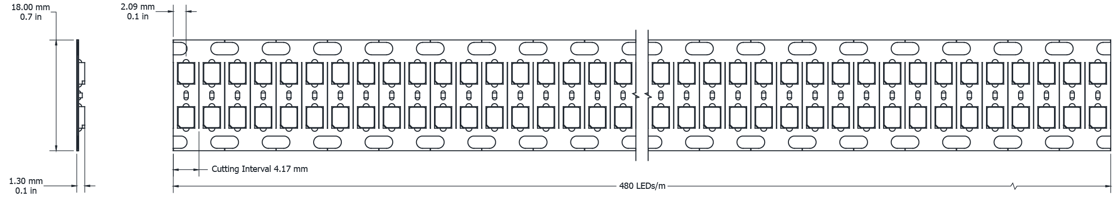 Drawing Image for Double Line Solo 240 IP20