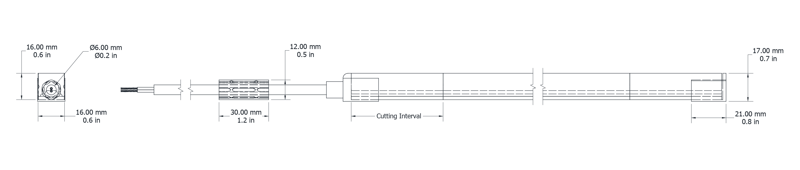 Drawing Image for Ultimo Neon 16 Tri View TV 