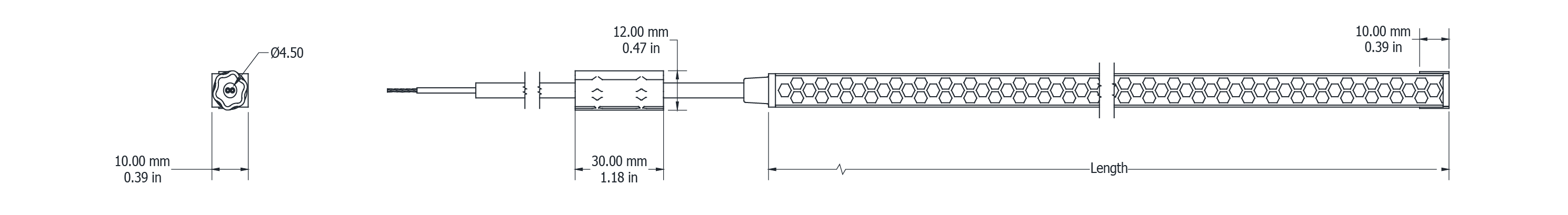 Drawing Image for Ultimo Neon 10 Anti-Glare Hex TV 