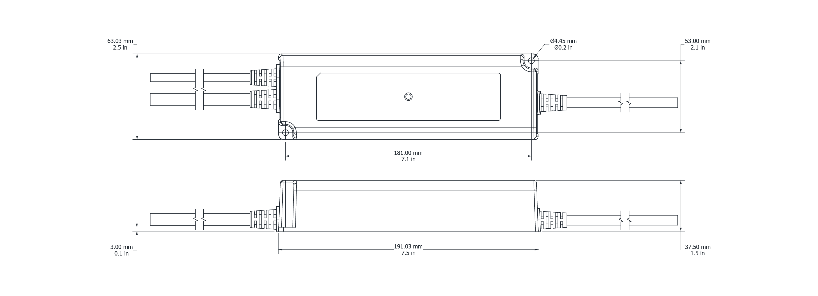 Drawing Image for Flex Drive 120W 24V Switching 