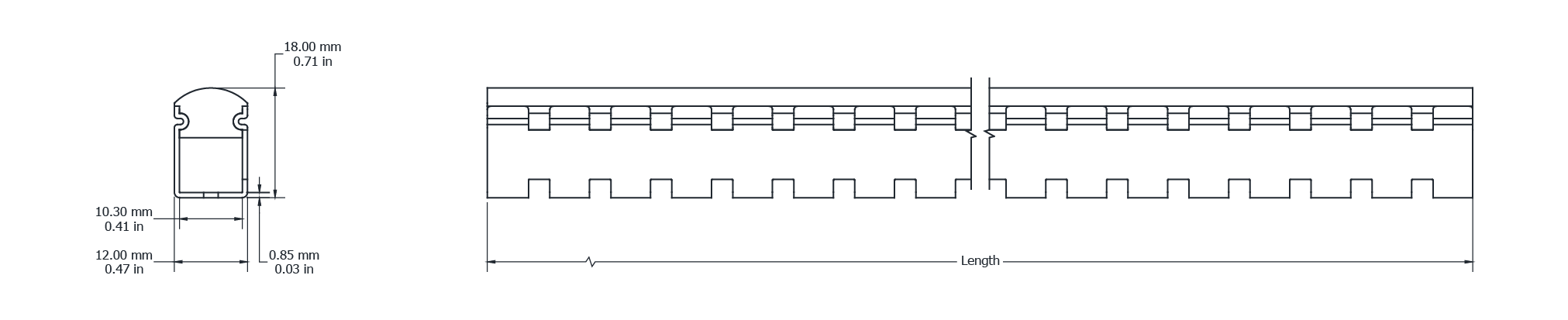 Drawing Image for Flex Profile Surface Flexible 1218