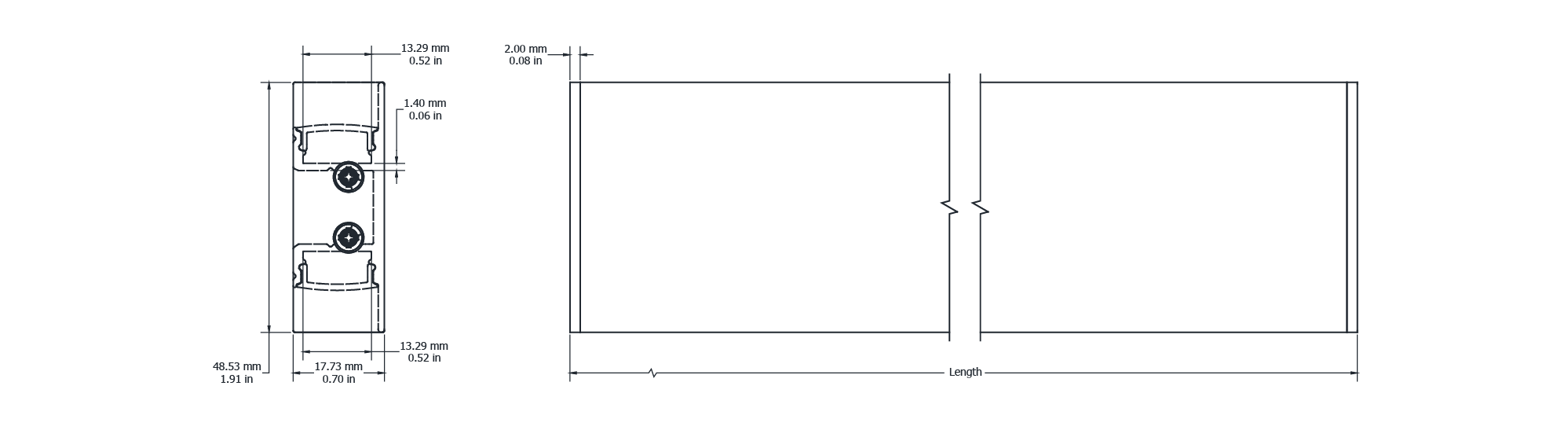 Drawing Image for Flex Profile Surface 1849