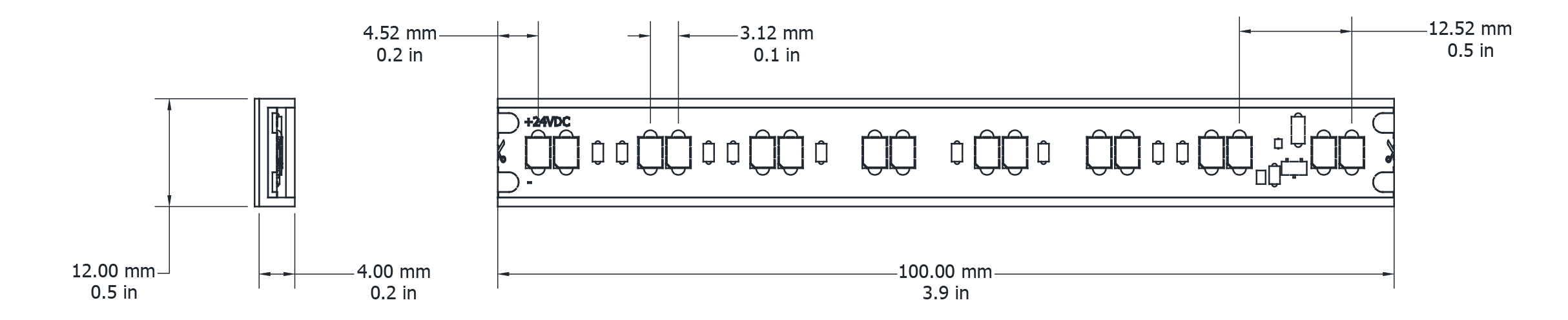 Drawing Image for Eco Flex Dim To Warm 80 IP67