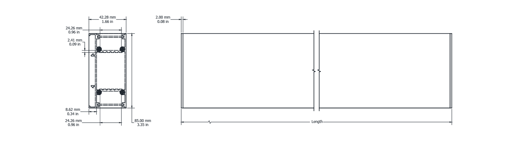 Drawing Image for Flex Profile Surface 4285
