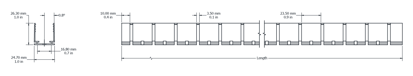 Drawing Image for Ultimo Neon 22 3D Flexible Profile