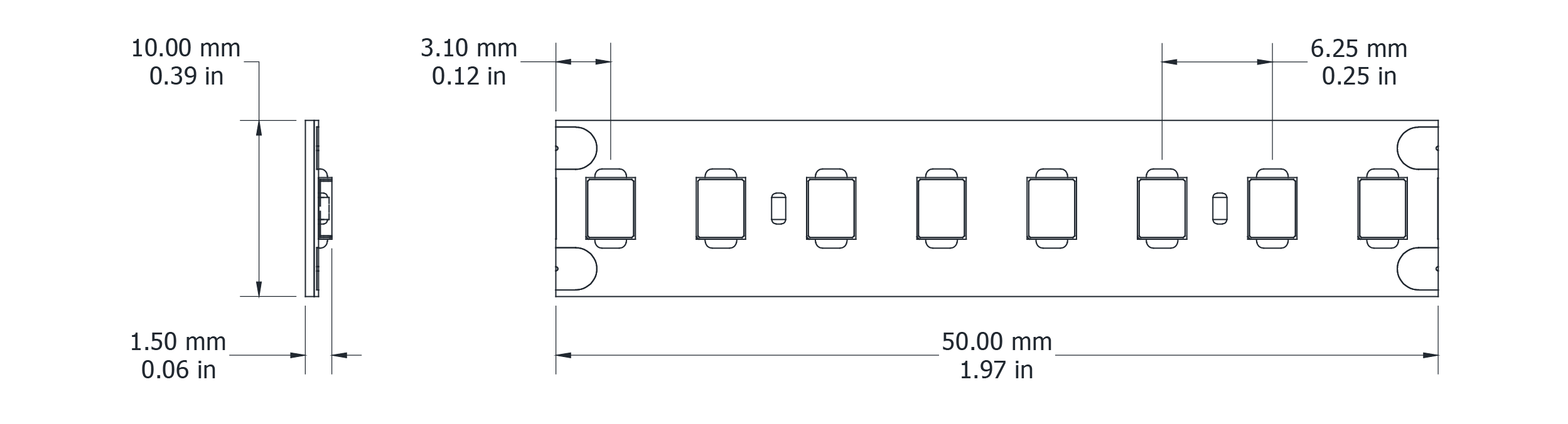Drawing Image for Lumen Line 160 IP54