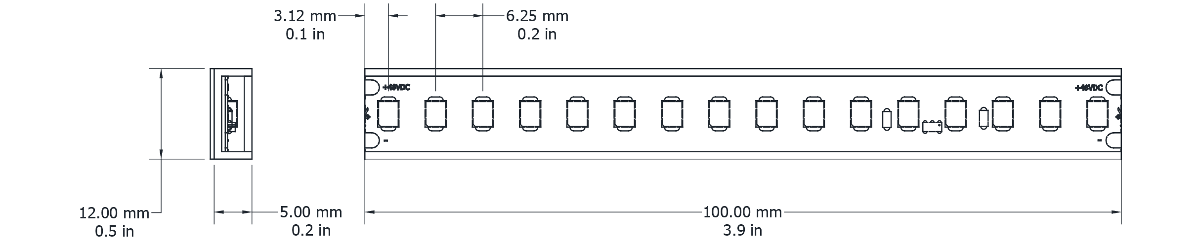 Drawing Image for Lumen Line Long Run 160 IP67