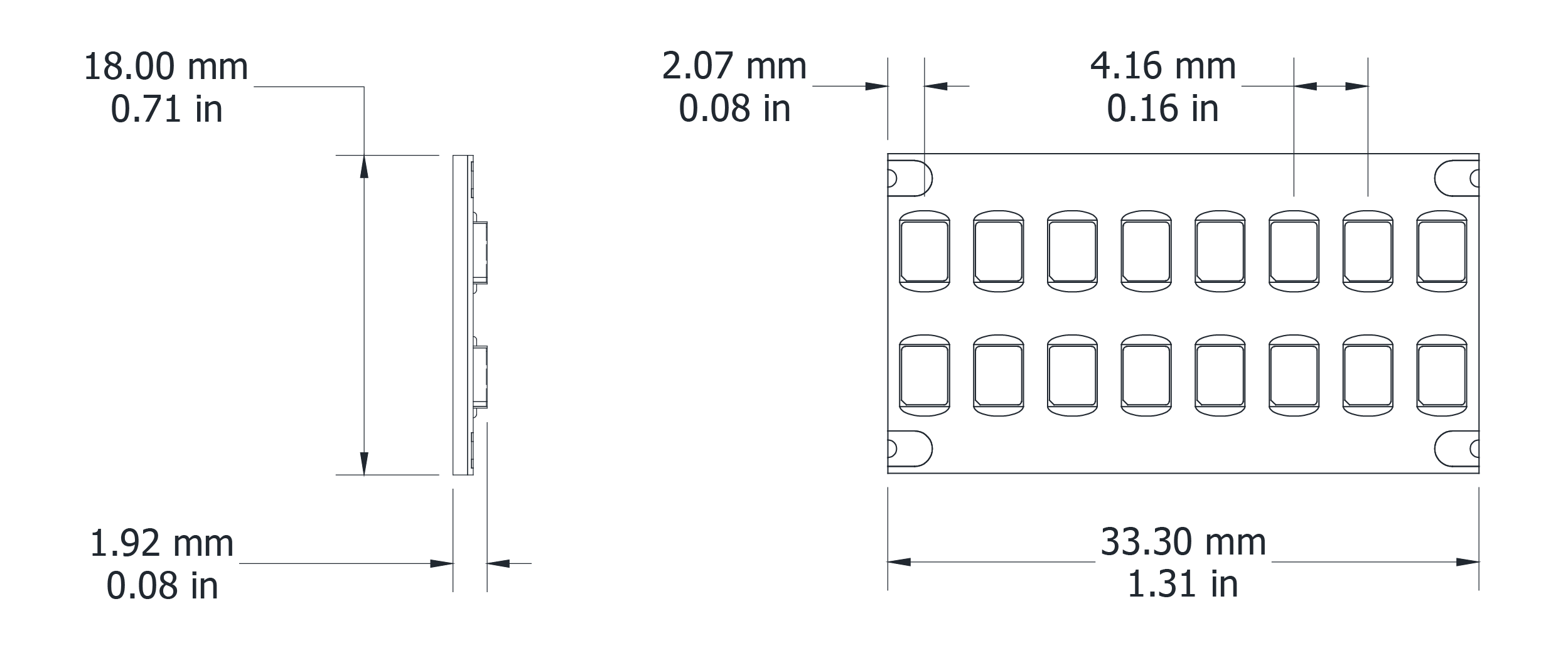 Drawing Image for Double Line 240 IP54