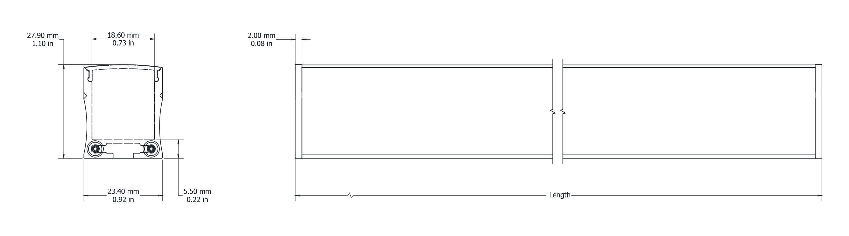 Drawing Image for Flex Profile Surface 2328