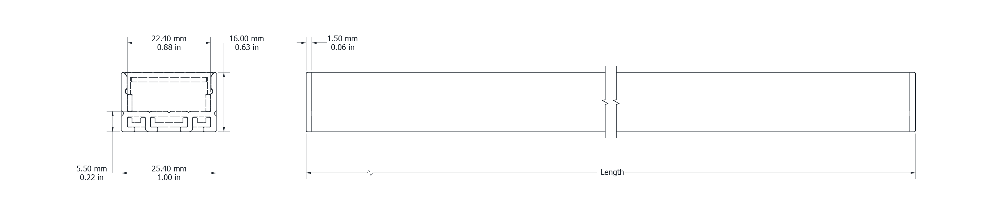 Drawing Image for Flex Profile Surface 2516