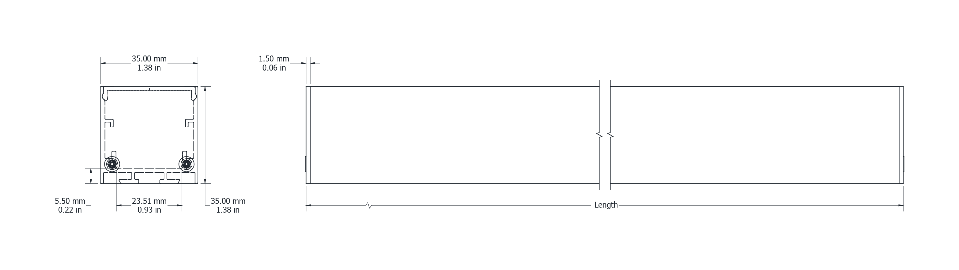 Drawing Image for Flex Profile Surface 3535