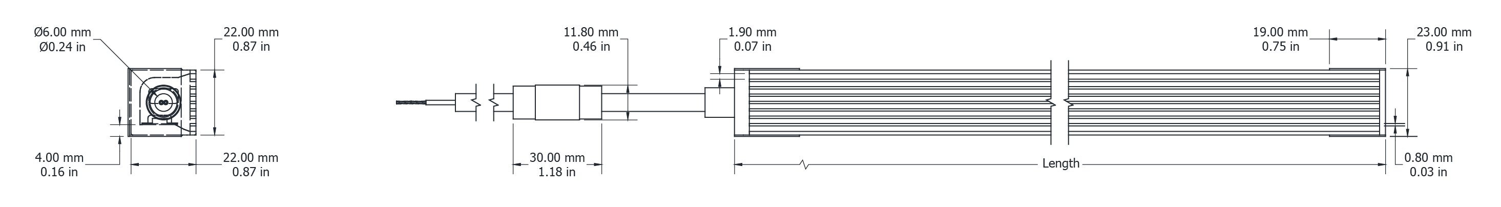Drawing Image for Ultimo Neon 22 Anti-Glare Line SV 
