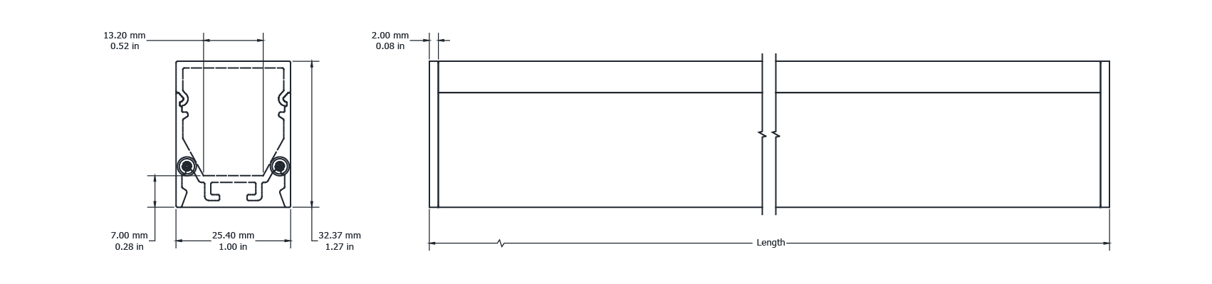 Drawing Image for Flex Profile Surface 2532