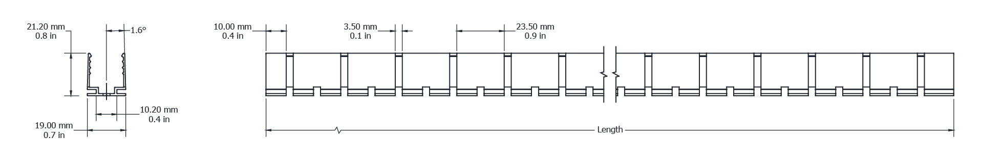 Drawing Image for Ultimo Neon 16 3D Flexible Profile