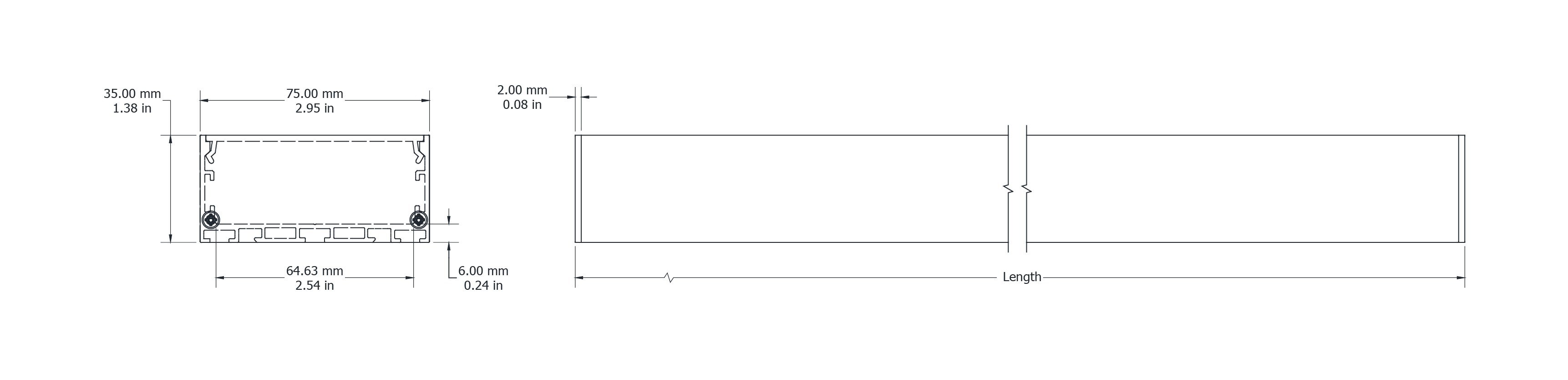 Drawing Image for Flex Profile Surface 7535