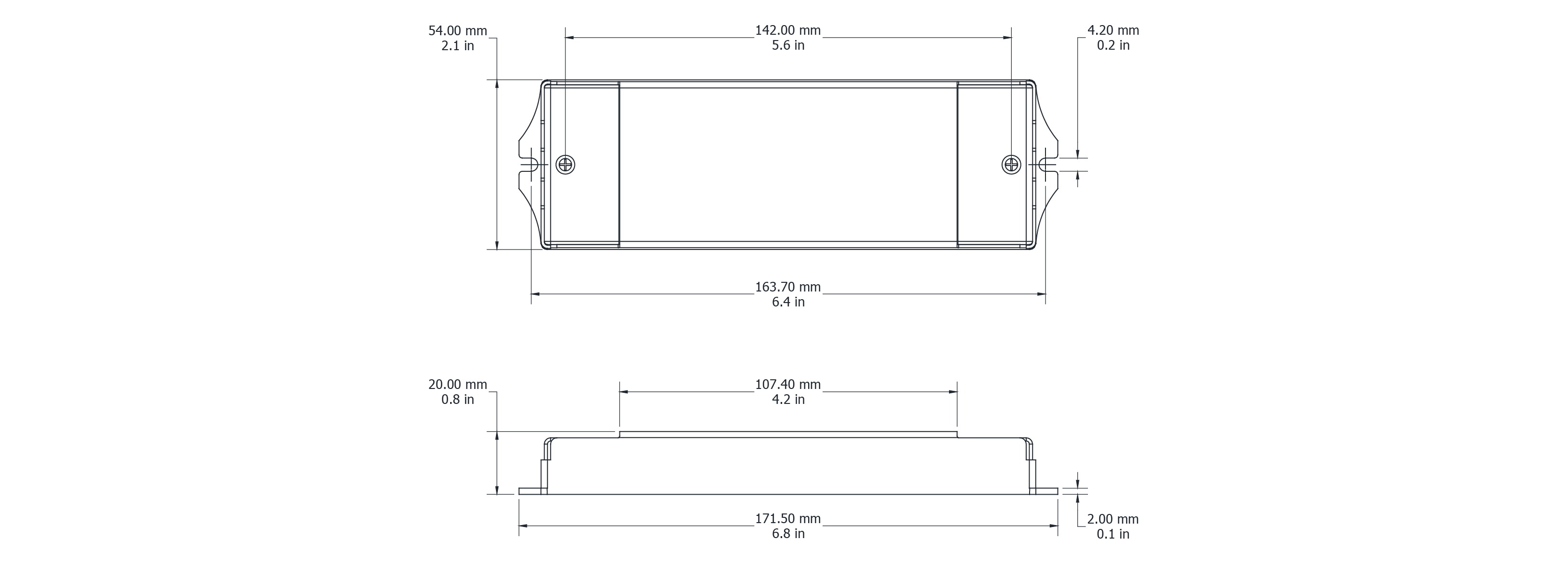 Drawing Image for Flex Drive 30W 24V DALI 2 