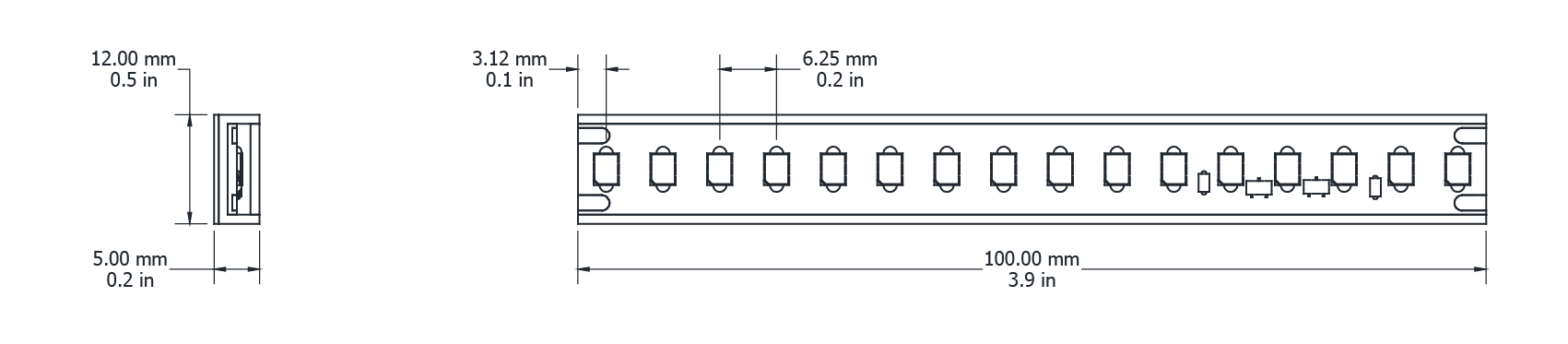 Drawing Image for Eco Flex Long Run 160 IP67