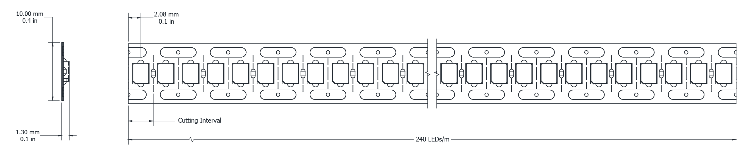 Drawing Image for Lumen Line Solo 240 IP20