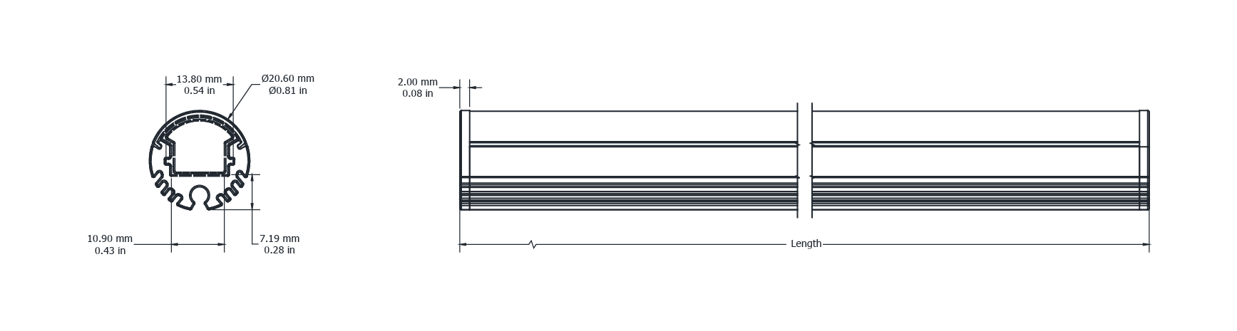 Drawing Image for Flex Profile Surface D20