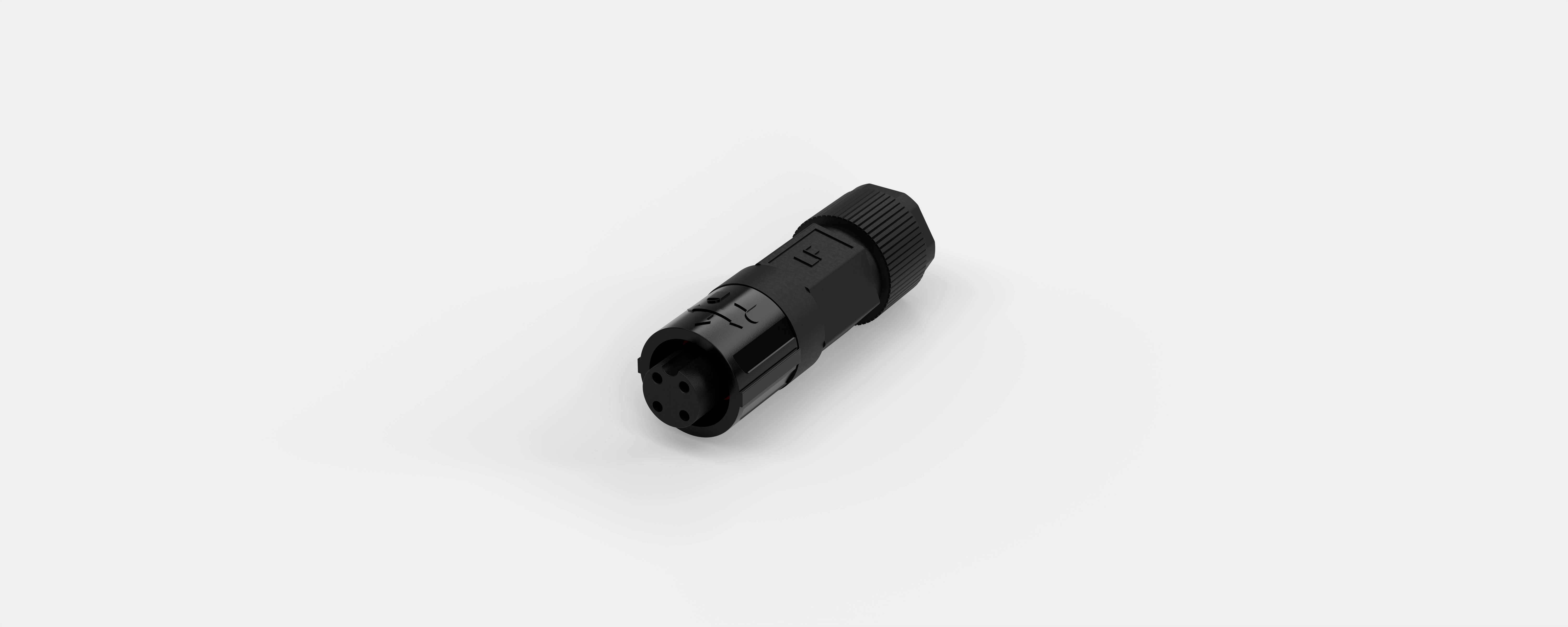 Flex Push Lock Connector 4 Pin Female  